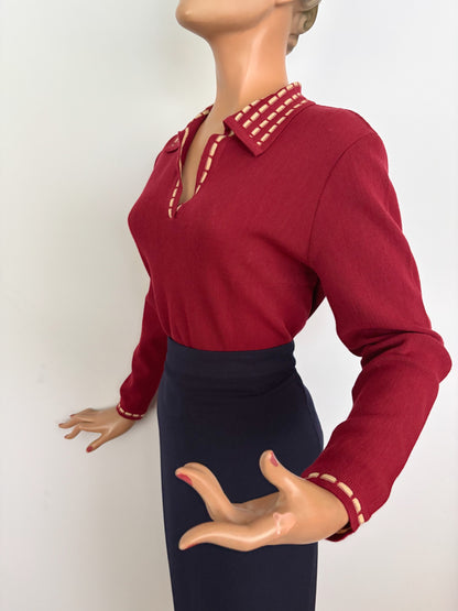 XL | 1950s New Old Stock Wool Knit Sweater