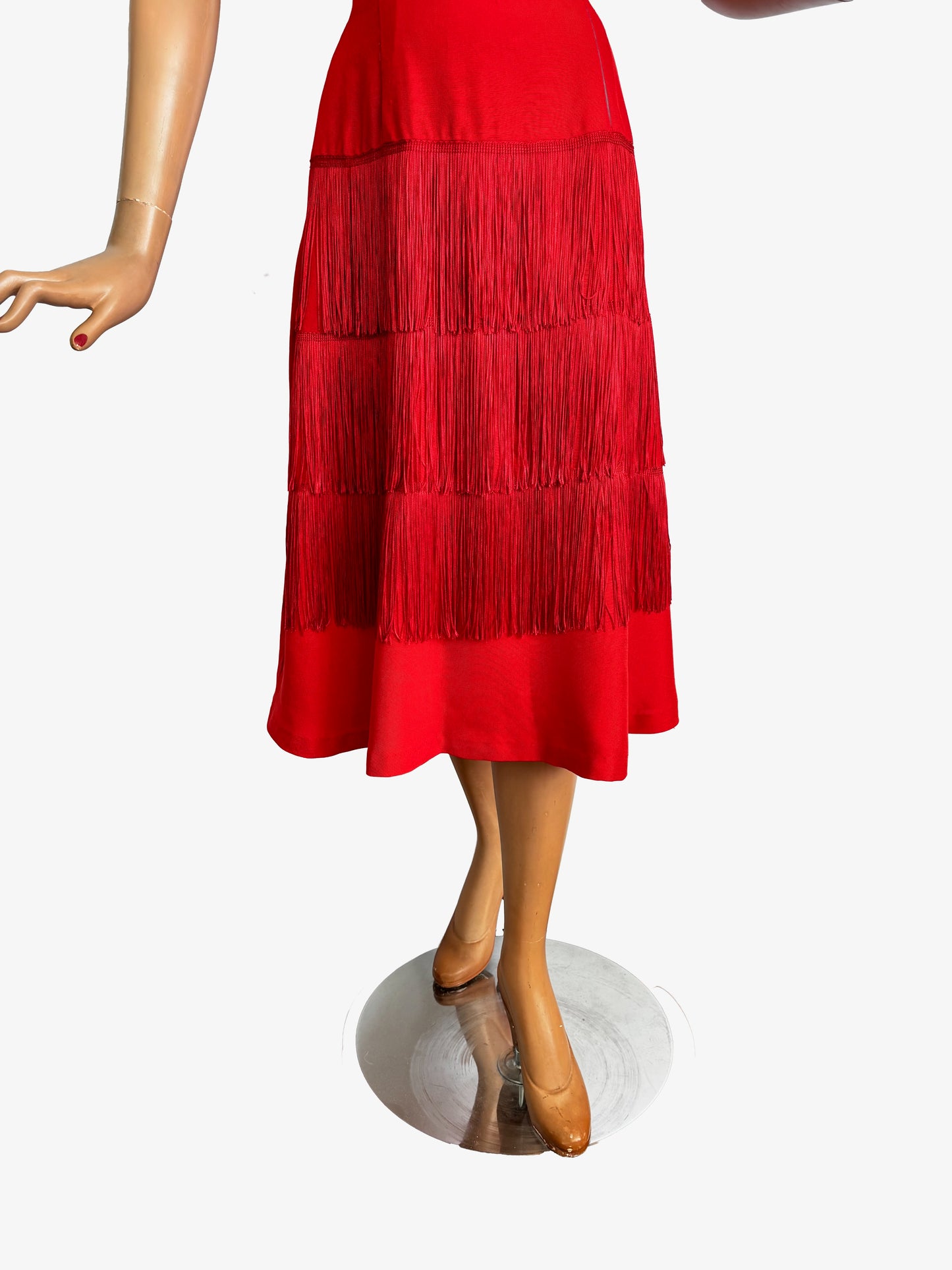 1950s Style Fringe Dress | S/M