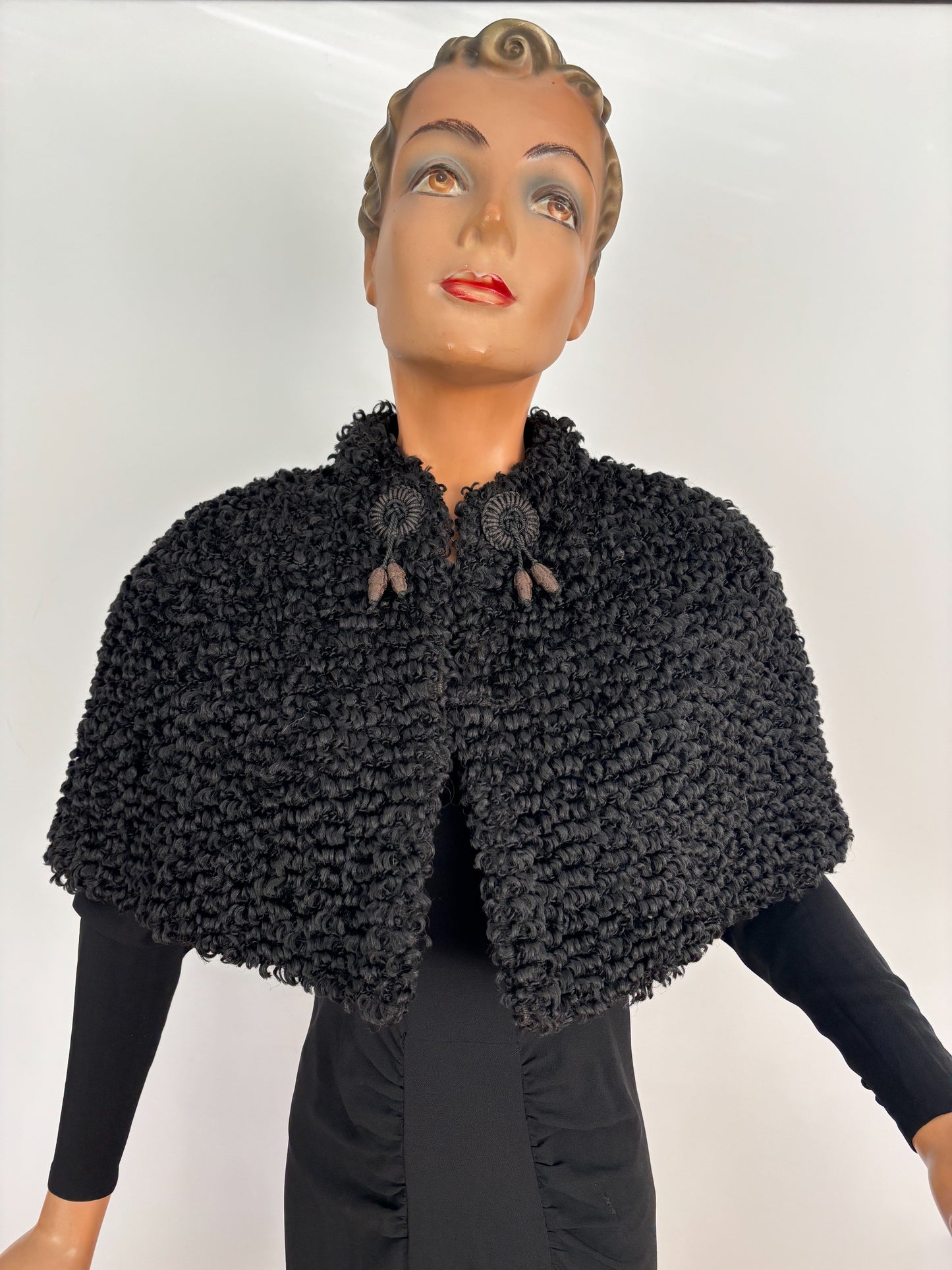 1930s/40s Astrakhan Capelet