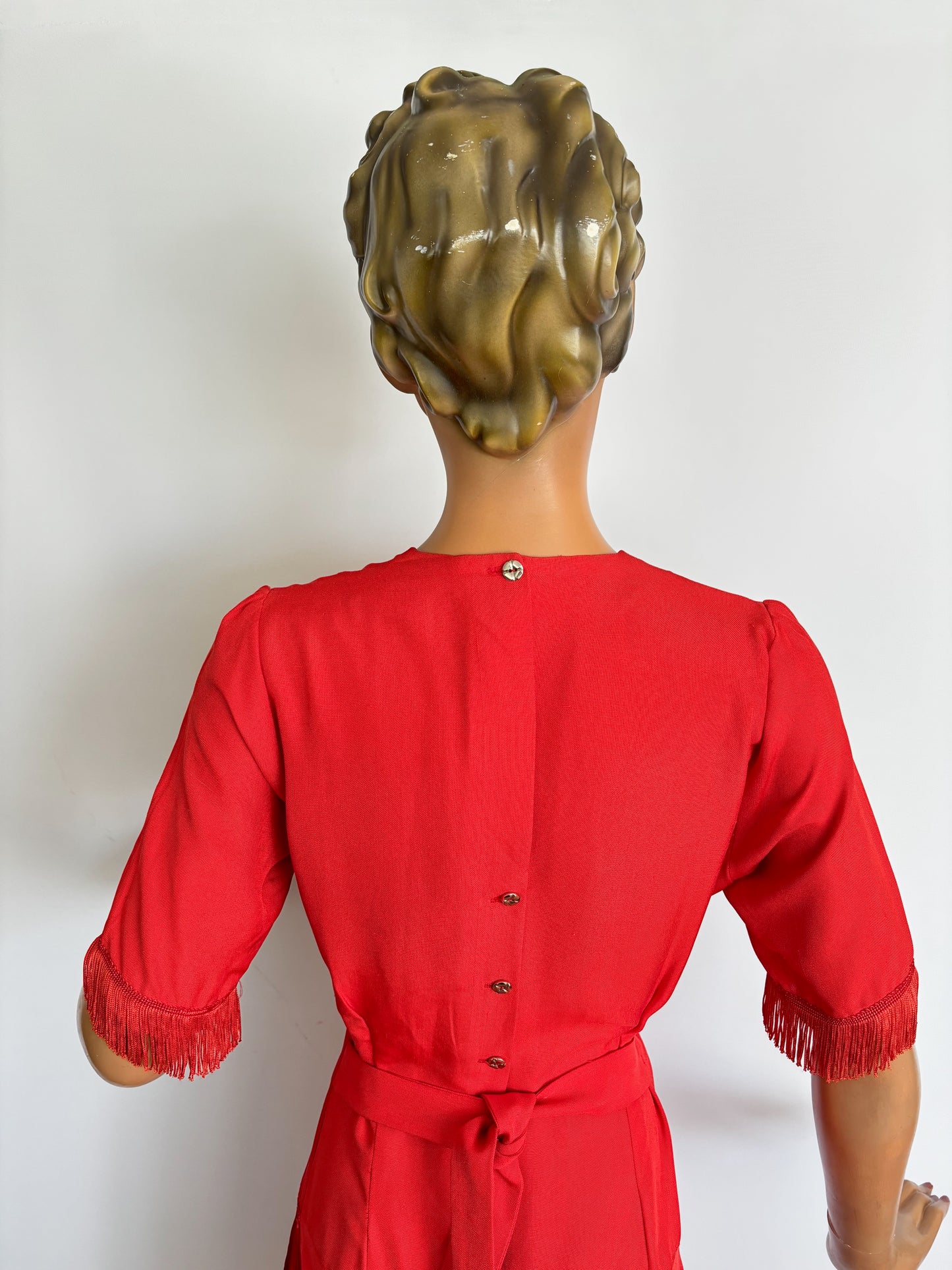 1950s Style Fringe Dress | S/M