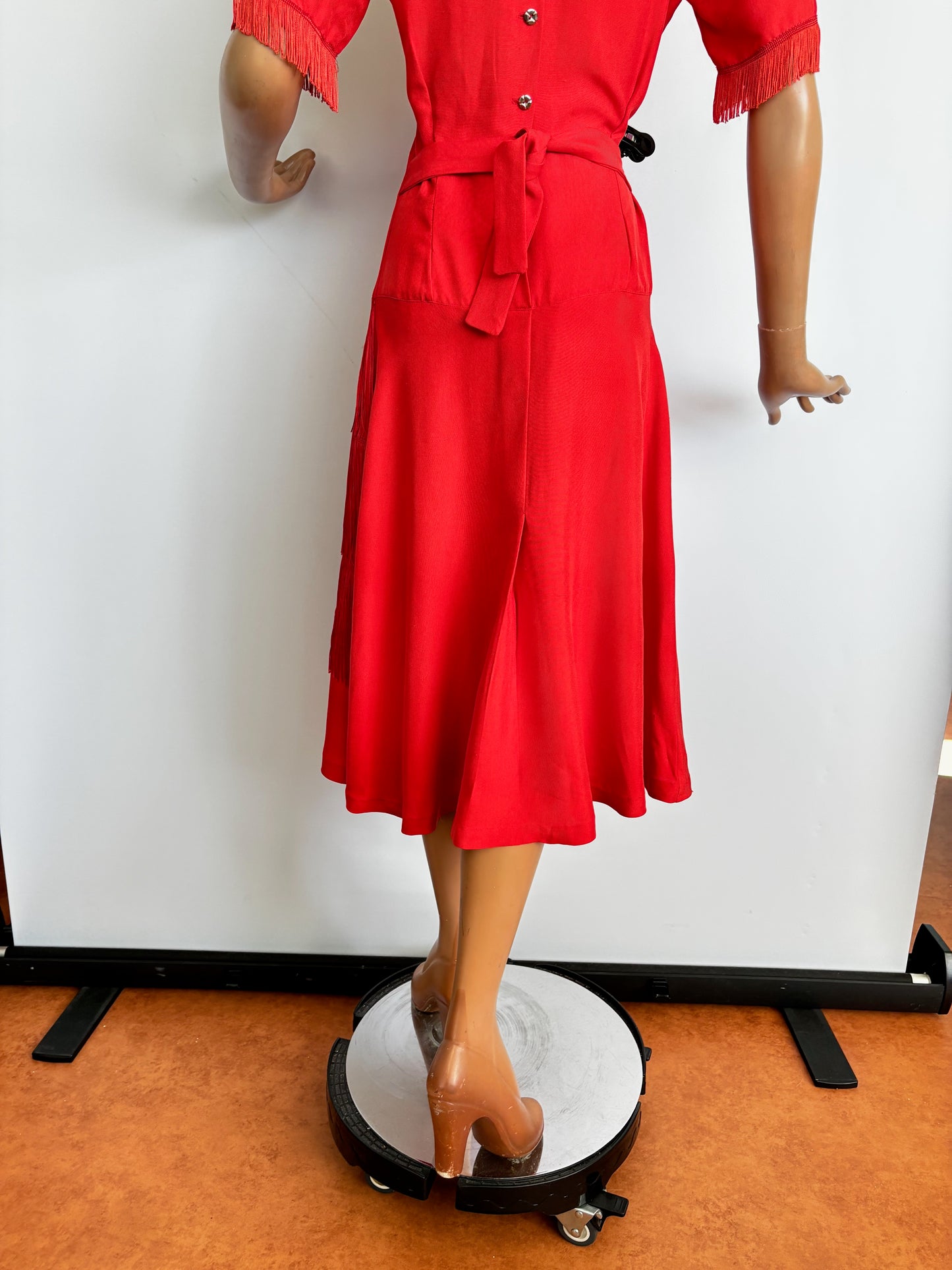 1950s Style Fringe Dress | S/M