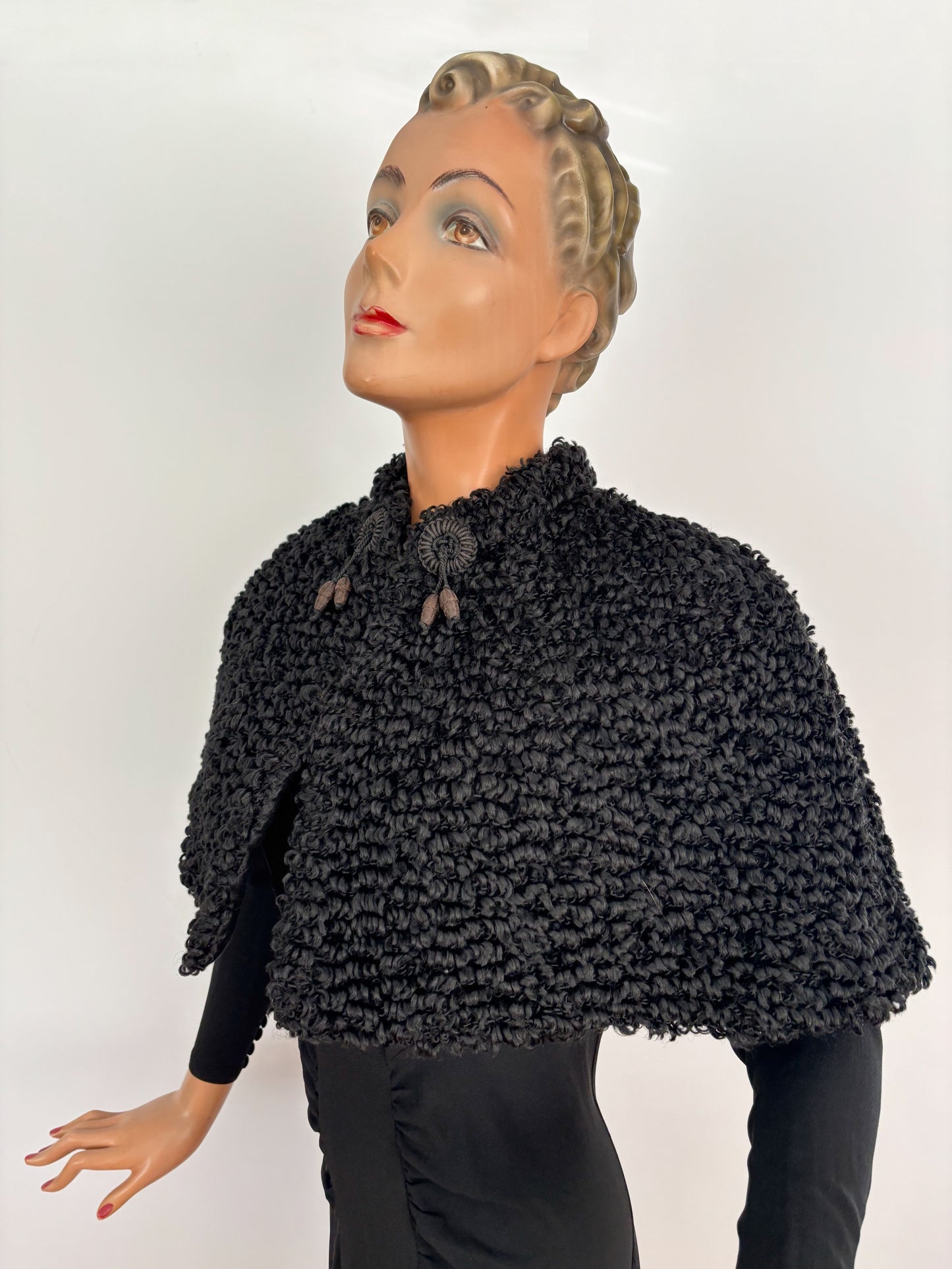 1930s/40s Astrakhan Capelet