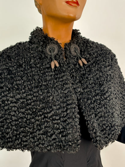 1930s/40s Astrakhan Capelet