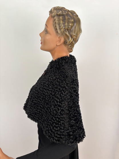 1930s/40s Astrakhan Capelet