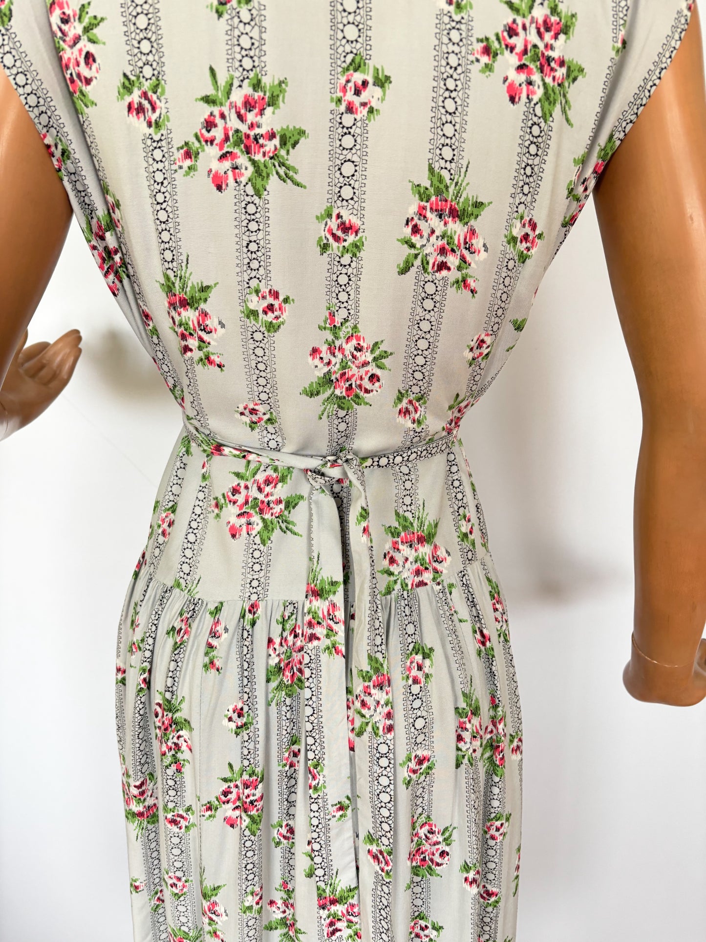 1950s Sleeveless Shirtwaist Dress | Large
