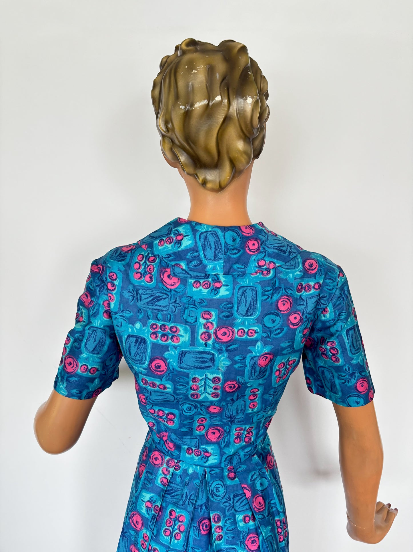 1950s Soft Cotton Shirtwaist Dress | Large