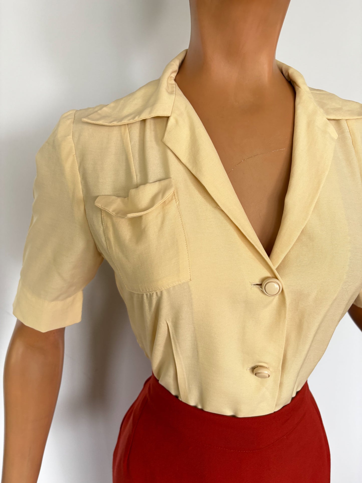 1940s Style Blouse | M/L
