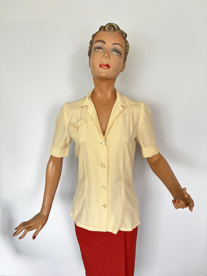 1940s Style Blouse | M/L