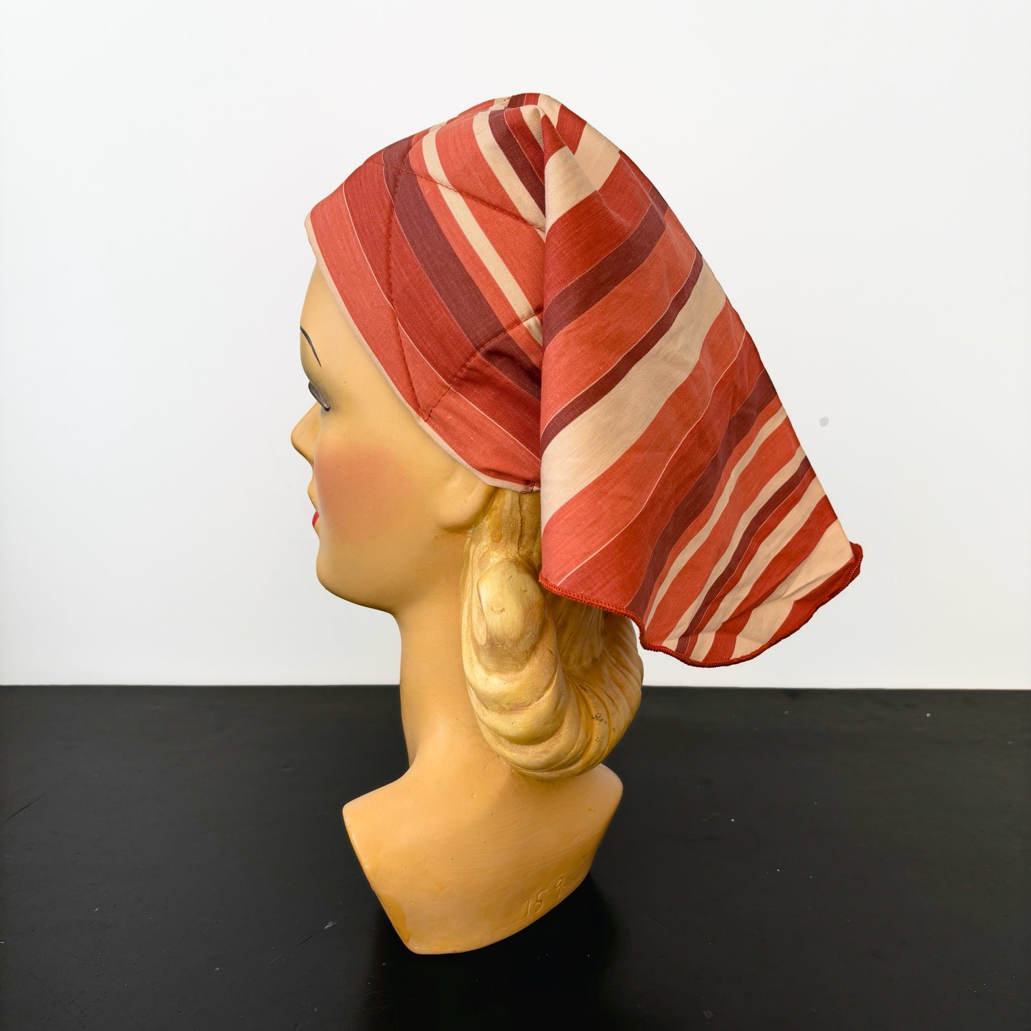 1960s Deadstock Bandana Hair Scarf Stripe