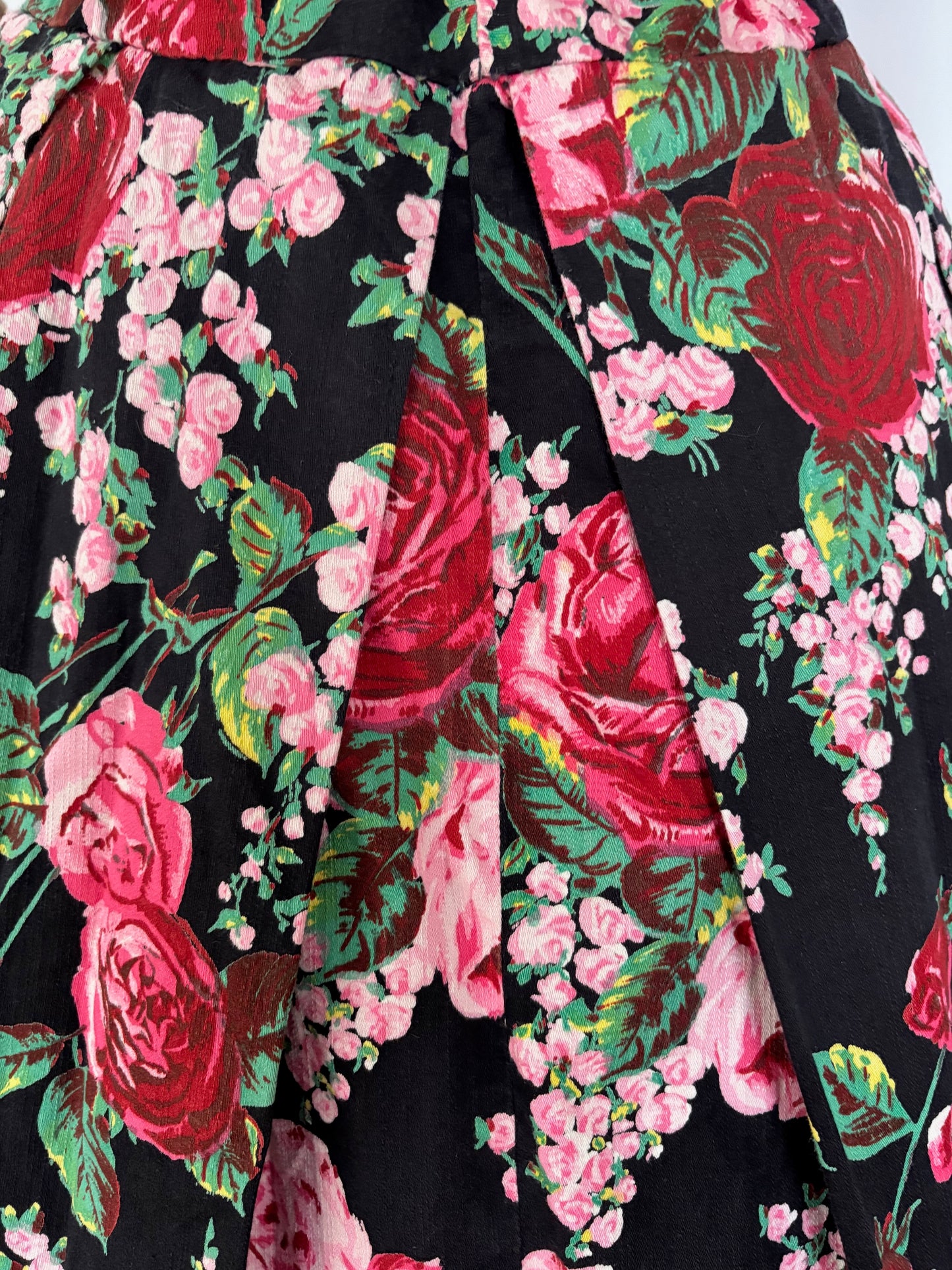 S/M | 1950s/60s Floral Cotton Dress Sissi Leninki