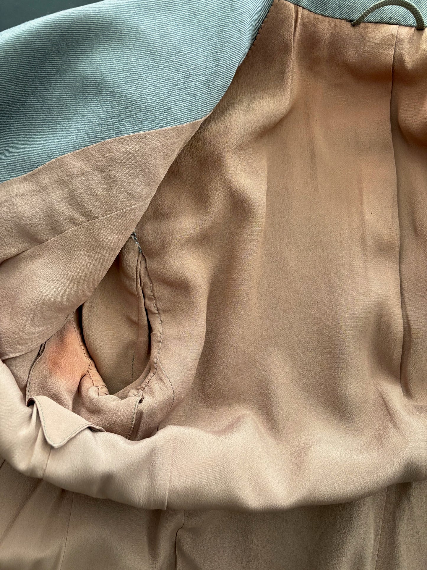 M | 1940s Kings-Way Tailors Grey Gabardine Jacket