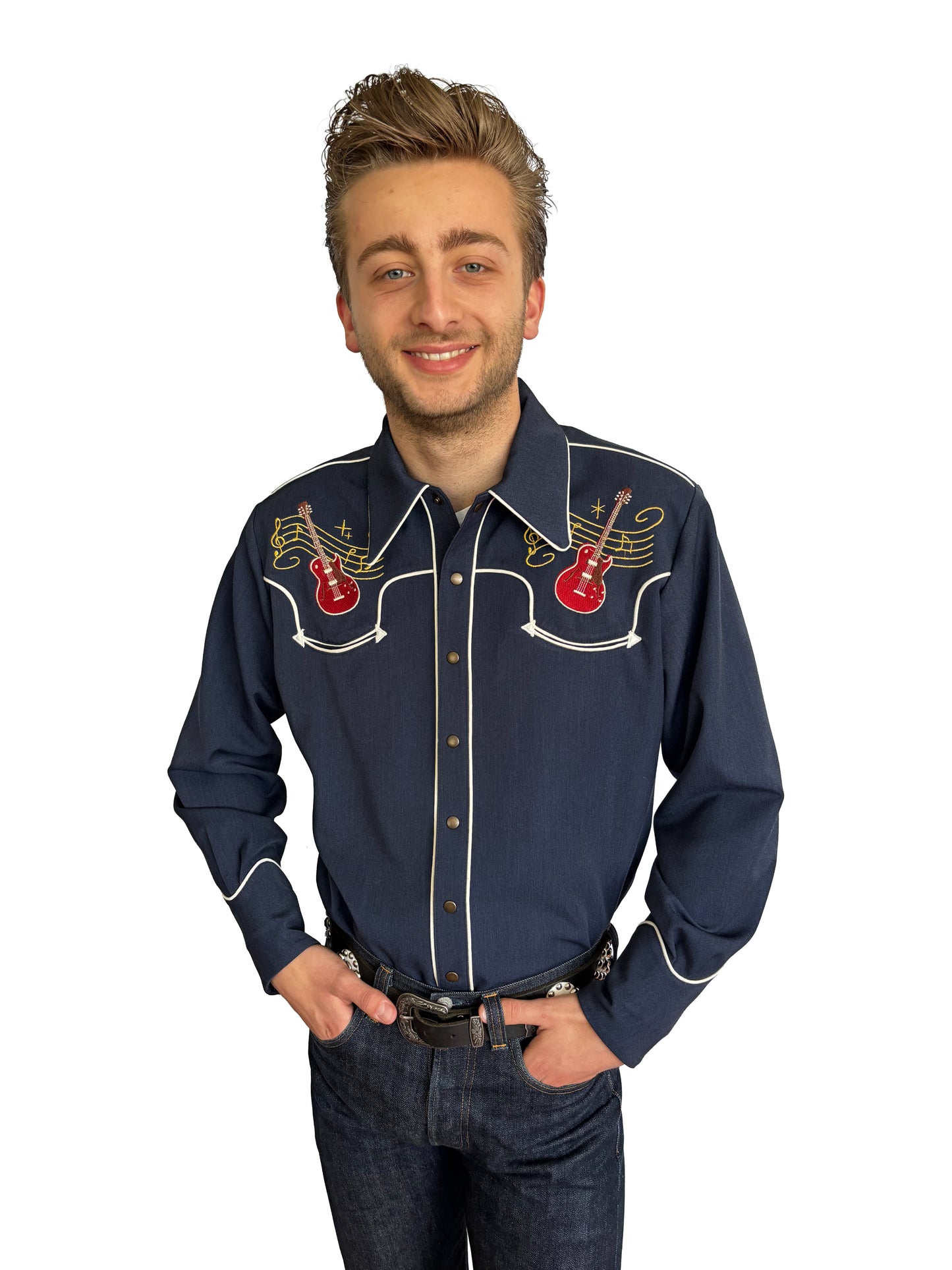 Lee Herren Westernhemd im 40er-Stil, Grün - Auf Bestellung