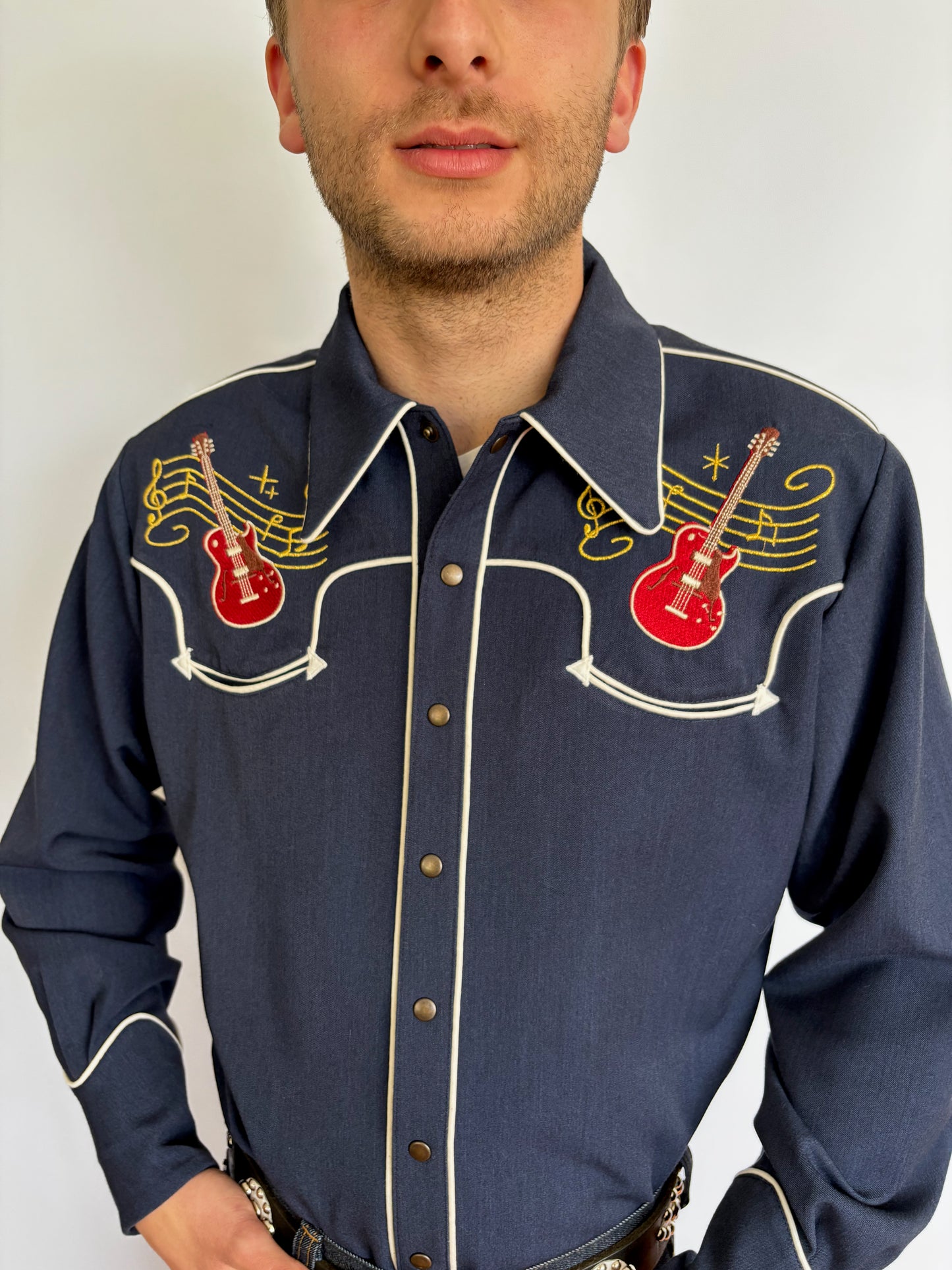 Lee Herren Westernhemd im 40er-Stil, Grün - Auf Bestellung