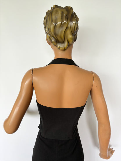 Holly Halter Top Black