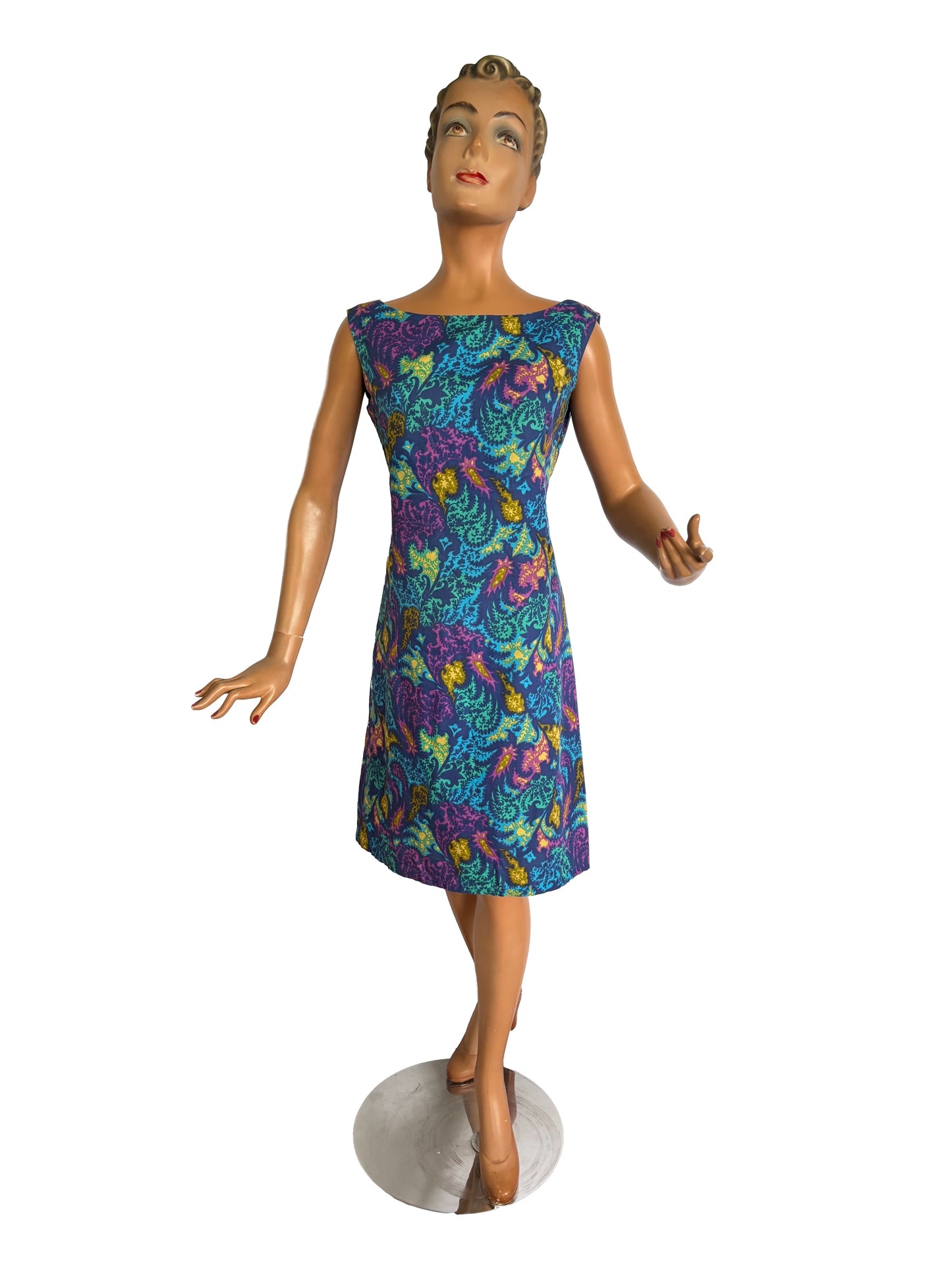 S | 1960s Psychedelic Mod Dress By Modèle Boutique