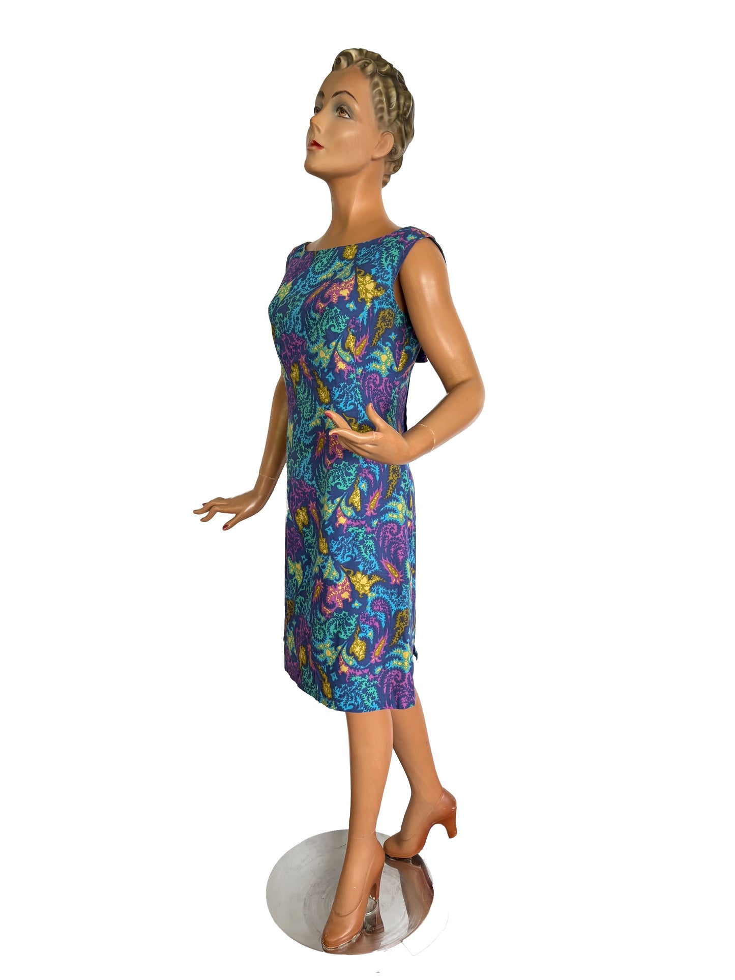 S | 1960s Psychedelic Mod Dress By Modèle Boutique