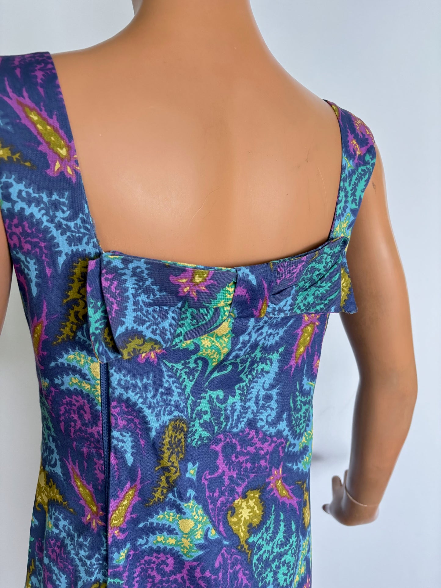 S | 1960s Psychedelic Mod Dress By Modèle Boutique