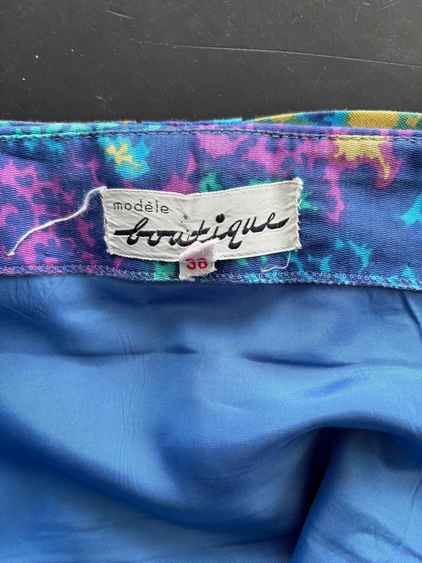 S | 1960s Psychedelic Mod Dress By Modèle Boutique