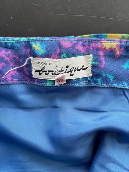 S | 1960s Psychedelic Mod Dress By Modèle Boutique