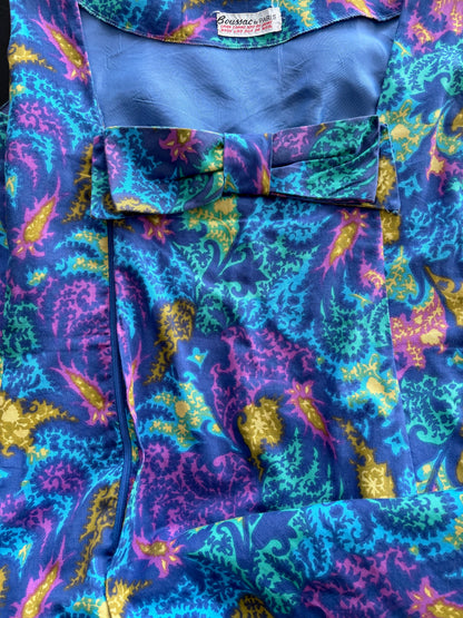 S | 1960s Psychedelic Mod Dress By Modèle Boutique