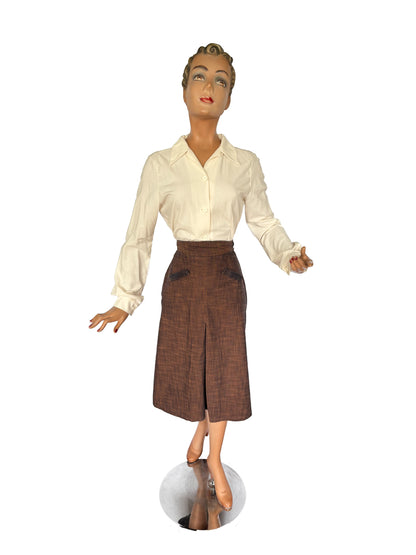 1940s/50s Style Blouse | Large