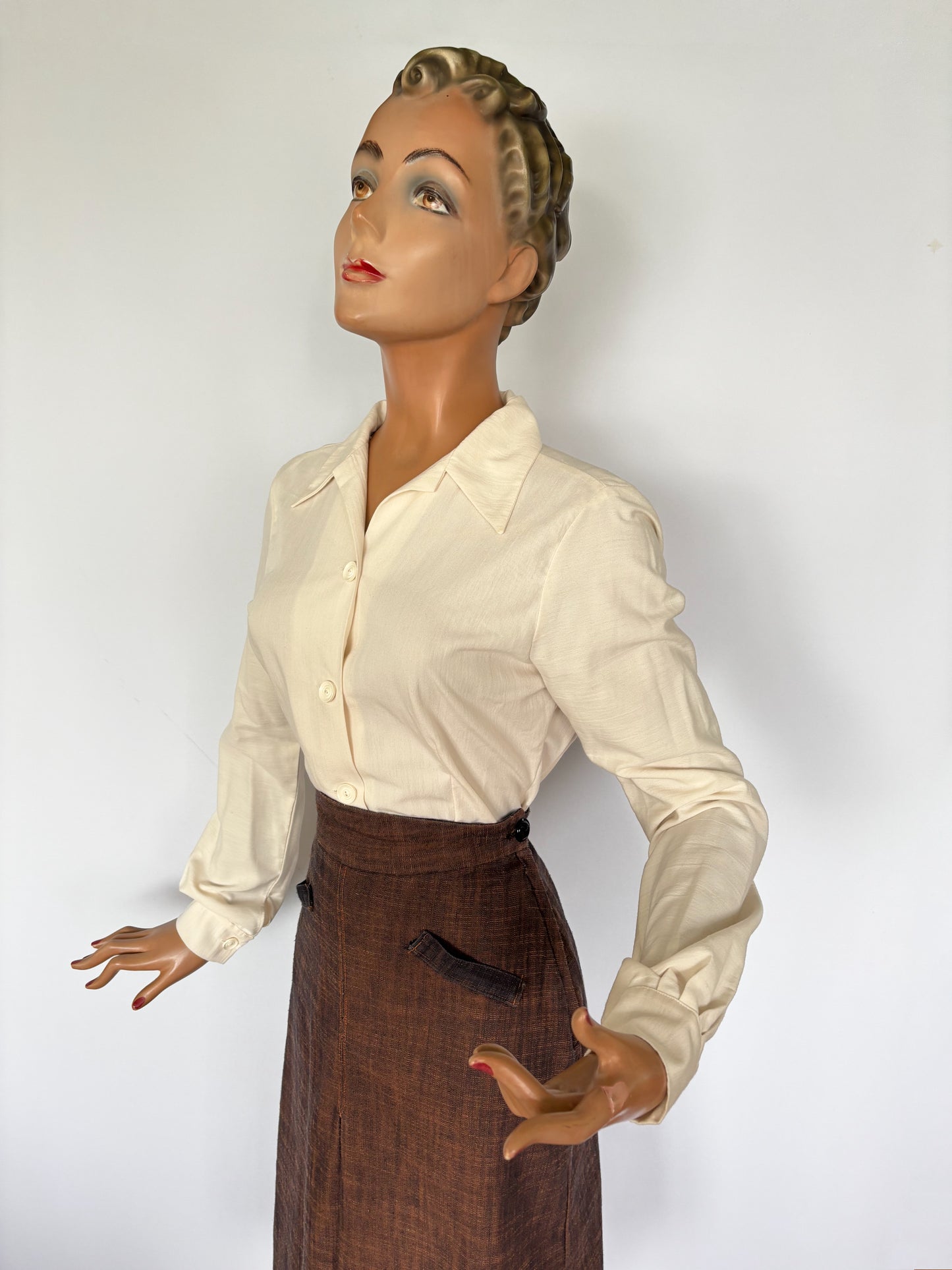 1940s/50s Style Blouse | Large