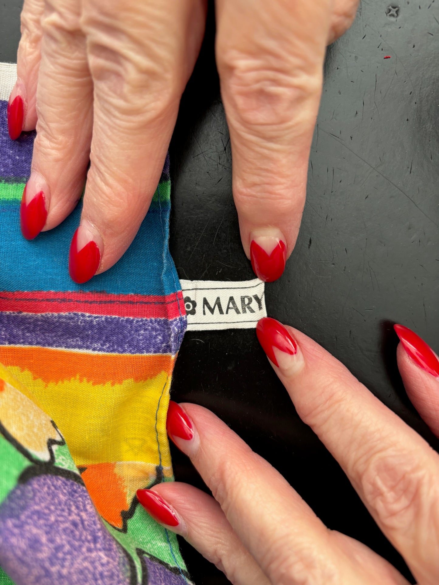 Mary Quant Floral Scarf Wrap Pareo Sarong 1980s