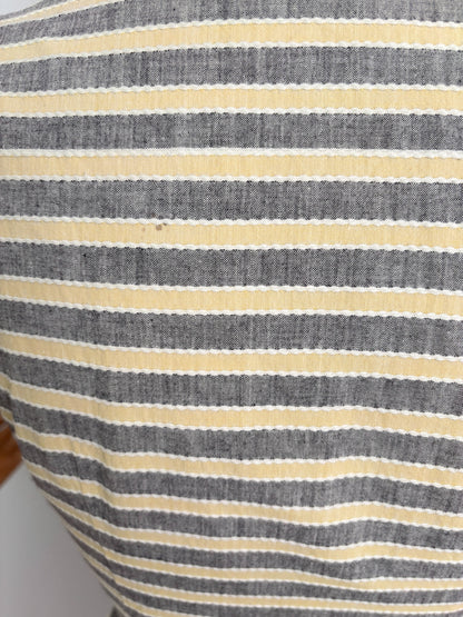 M | 1940s/50s Striped Cotton Day Dress