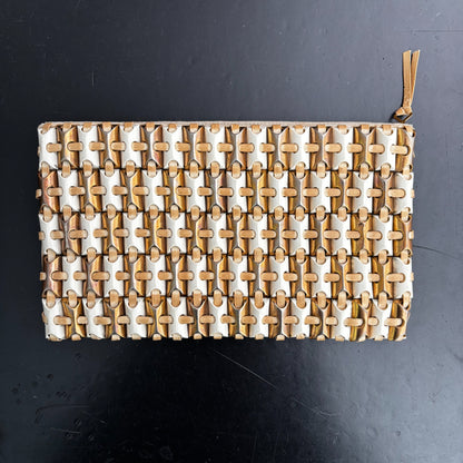 1940s Gold White Plasticflex Purse