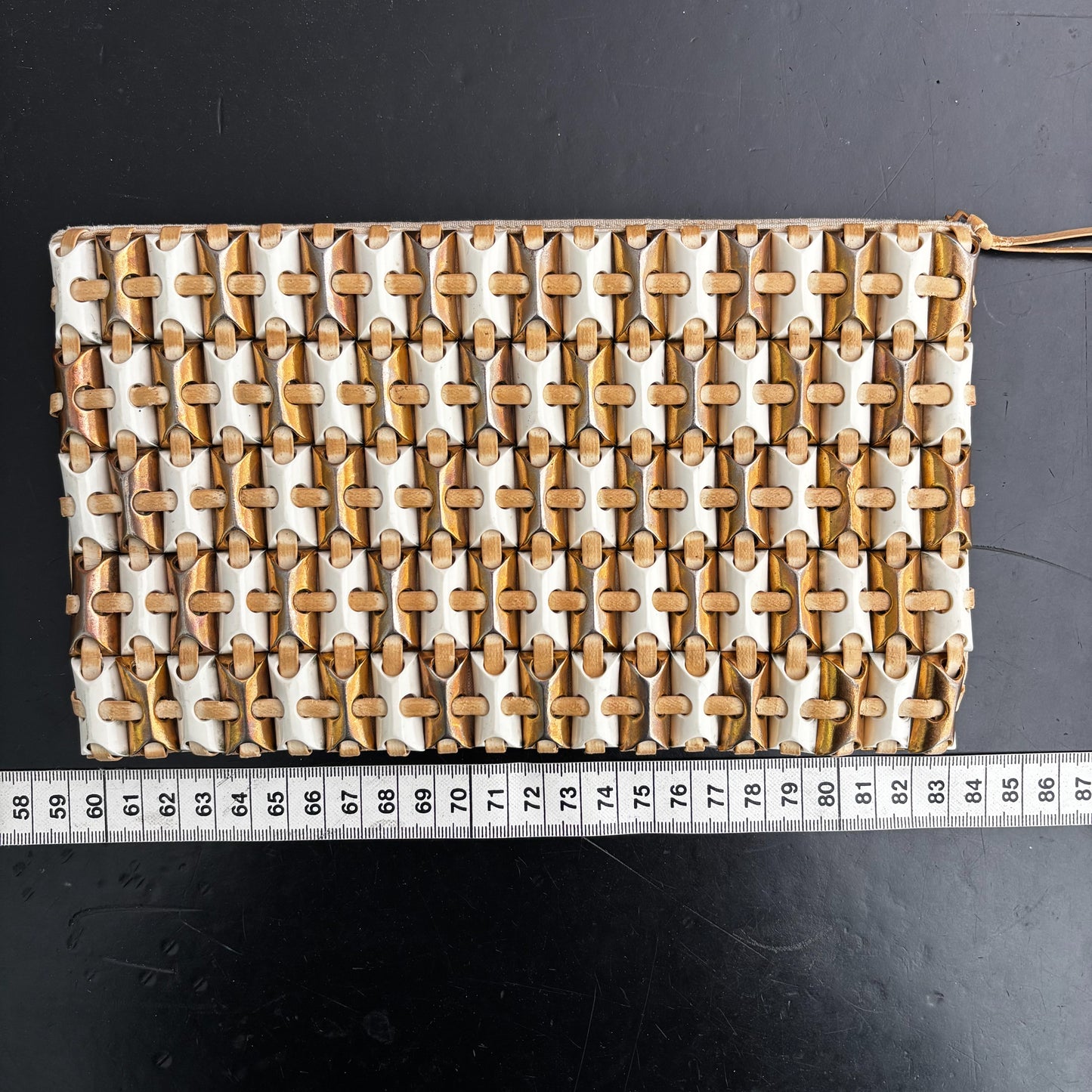 1940s Gold White Plasticflex Purse