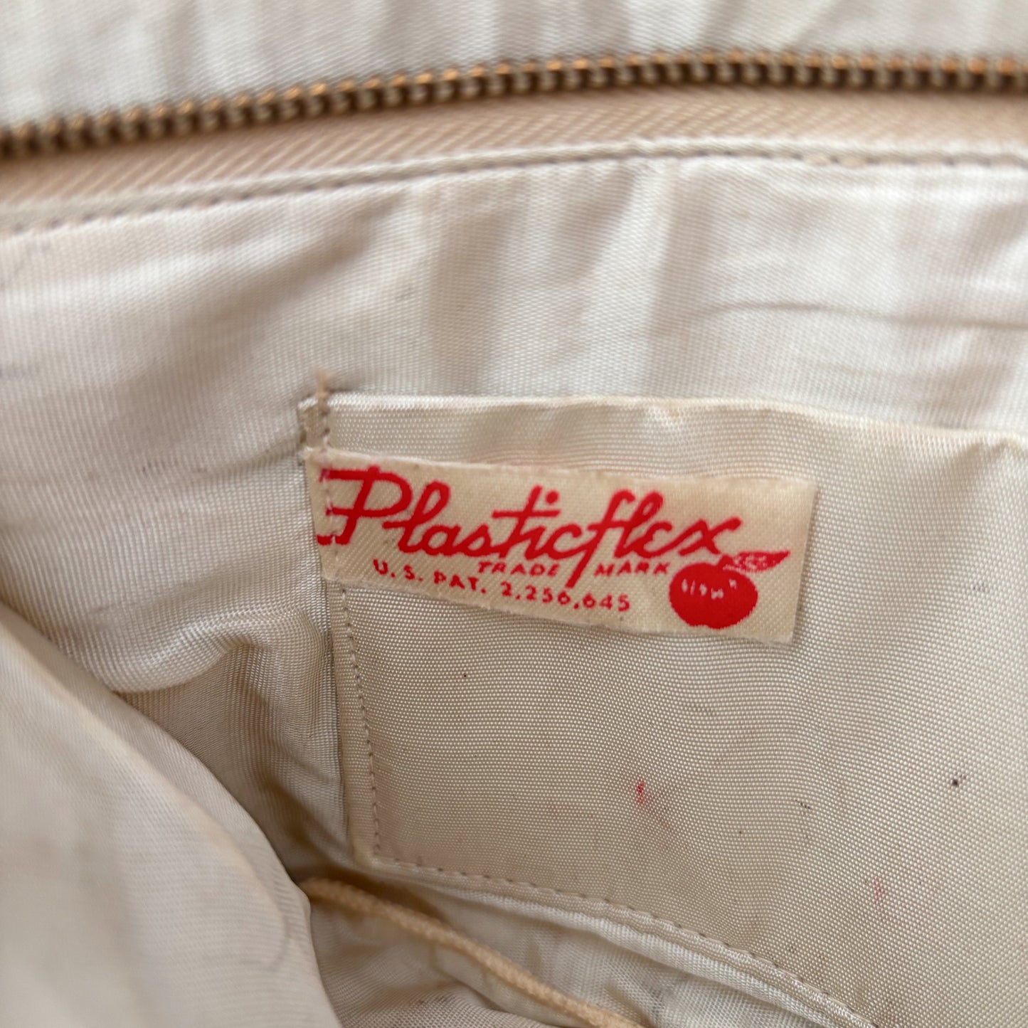 1940s Gold White Plasticflex Purse