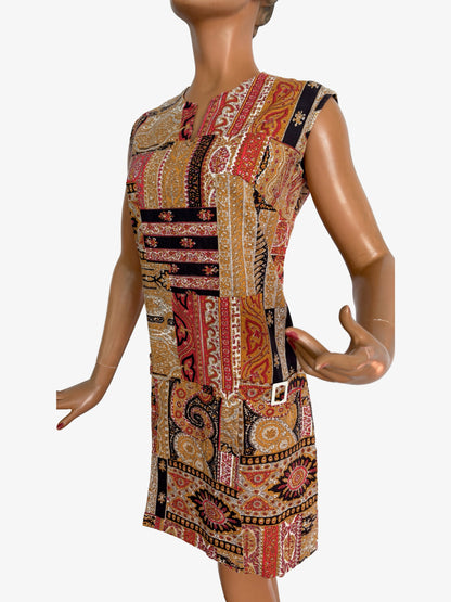 M | 1960s/70s Sears Paisley Print Playsuit