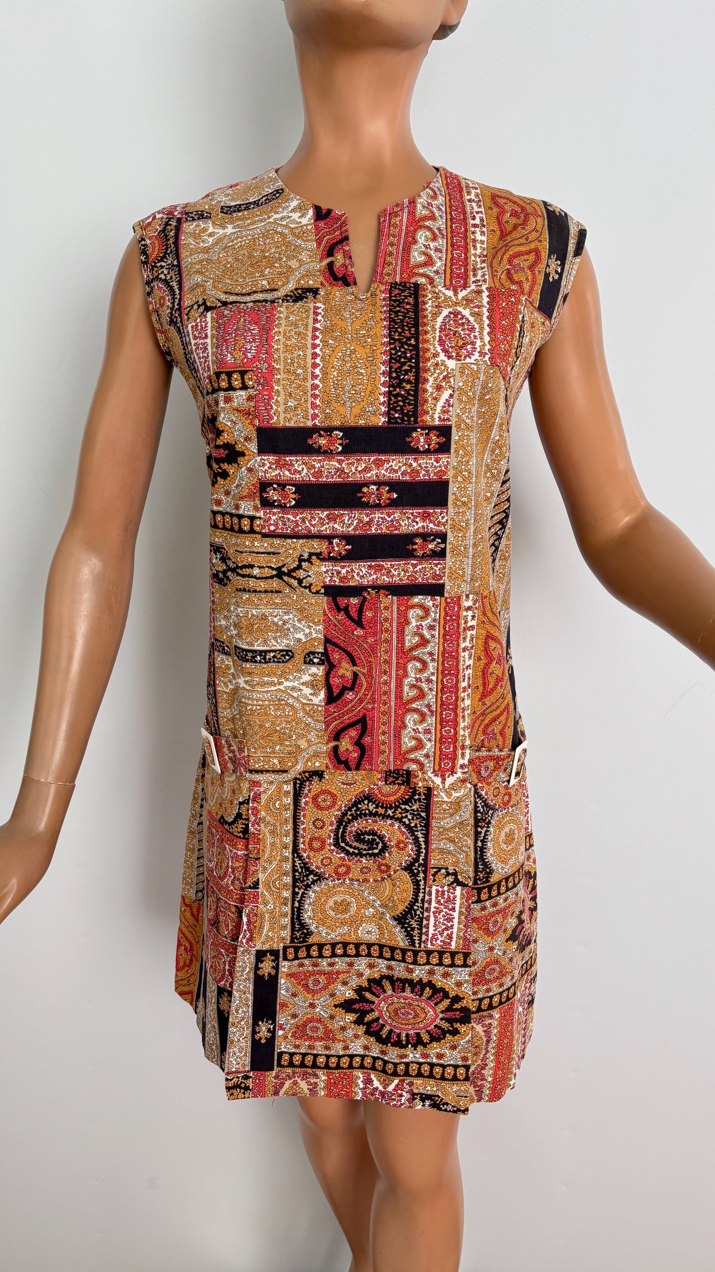M | 1960s/70s Sears Paisley Print Playsuit