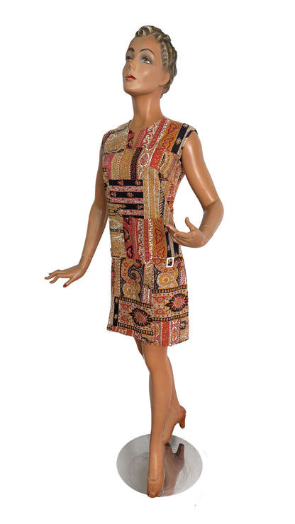 M | 1960s/70s Sears Paisley Print Playsuit