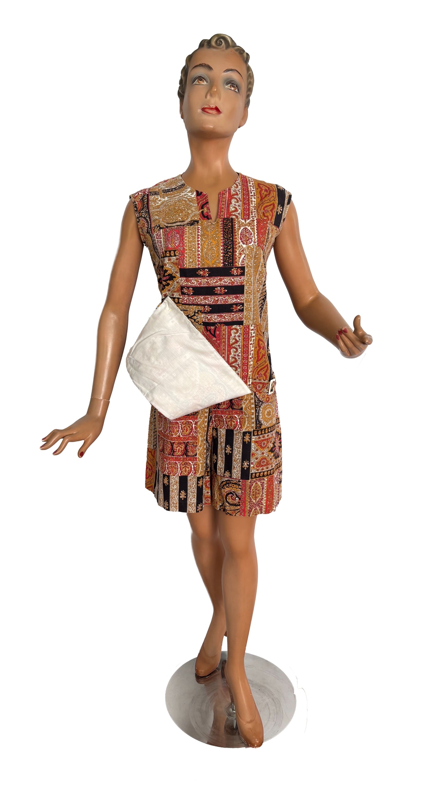 M | 1960s/70s Sears Paisley Print Playsuit