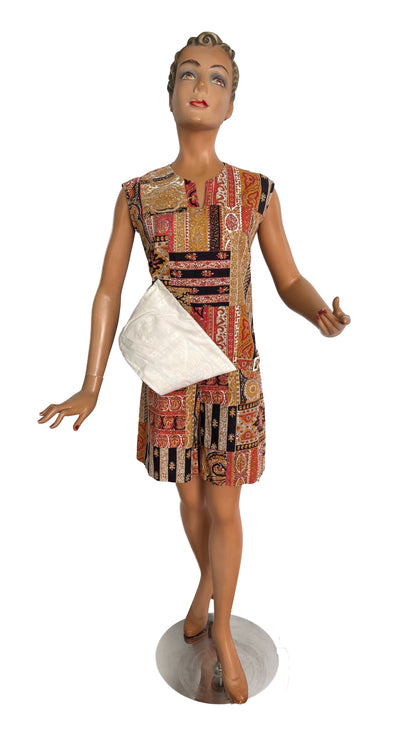 M | 1960s/70s Sears Paisley Print Playsuit