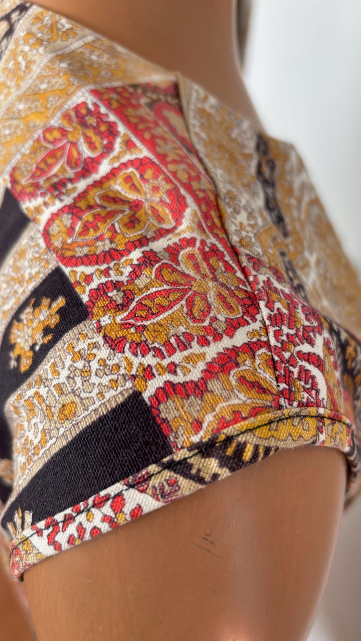 M | 1960s/70s Sears Paisley Print Playsuit
