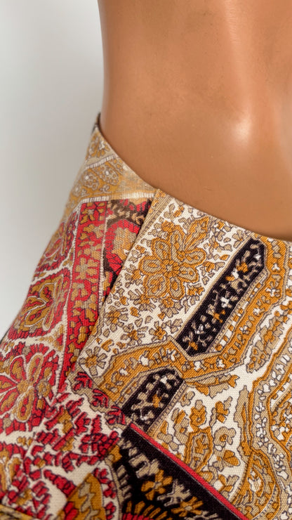 M | 1960s/70s Sears Paisley Print Playsuit