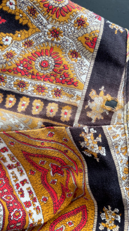 M | 1960s/70s Sears Paisley Print Playsuit