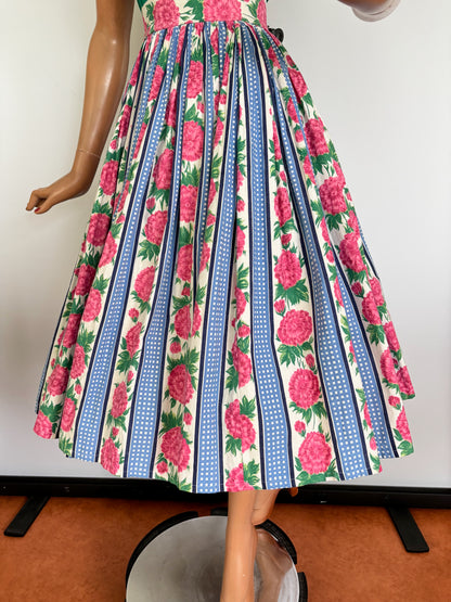 1950s Style Skirt Vintage Fabric | XL/XXL