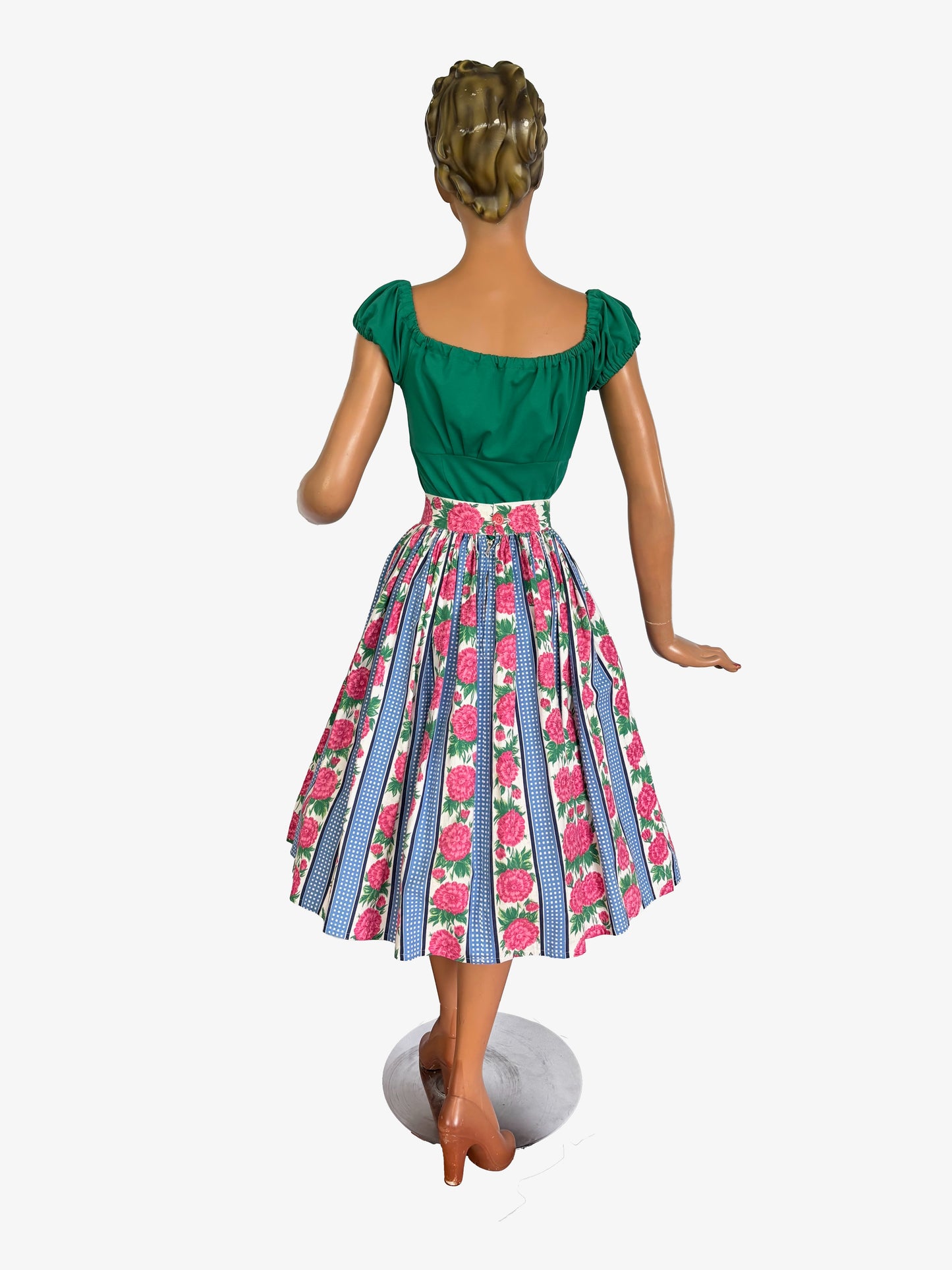 1950s Style Skirt Vintage Fabric | XL/XXL