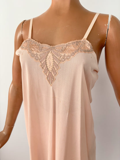 XS/S | 1930s/40s Deadstock Pink Rayon Lingerie Set