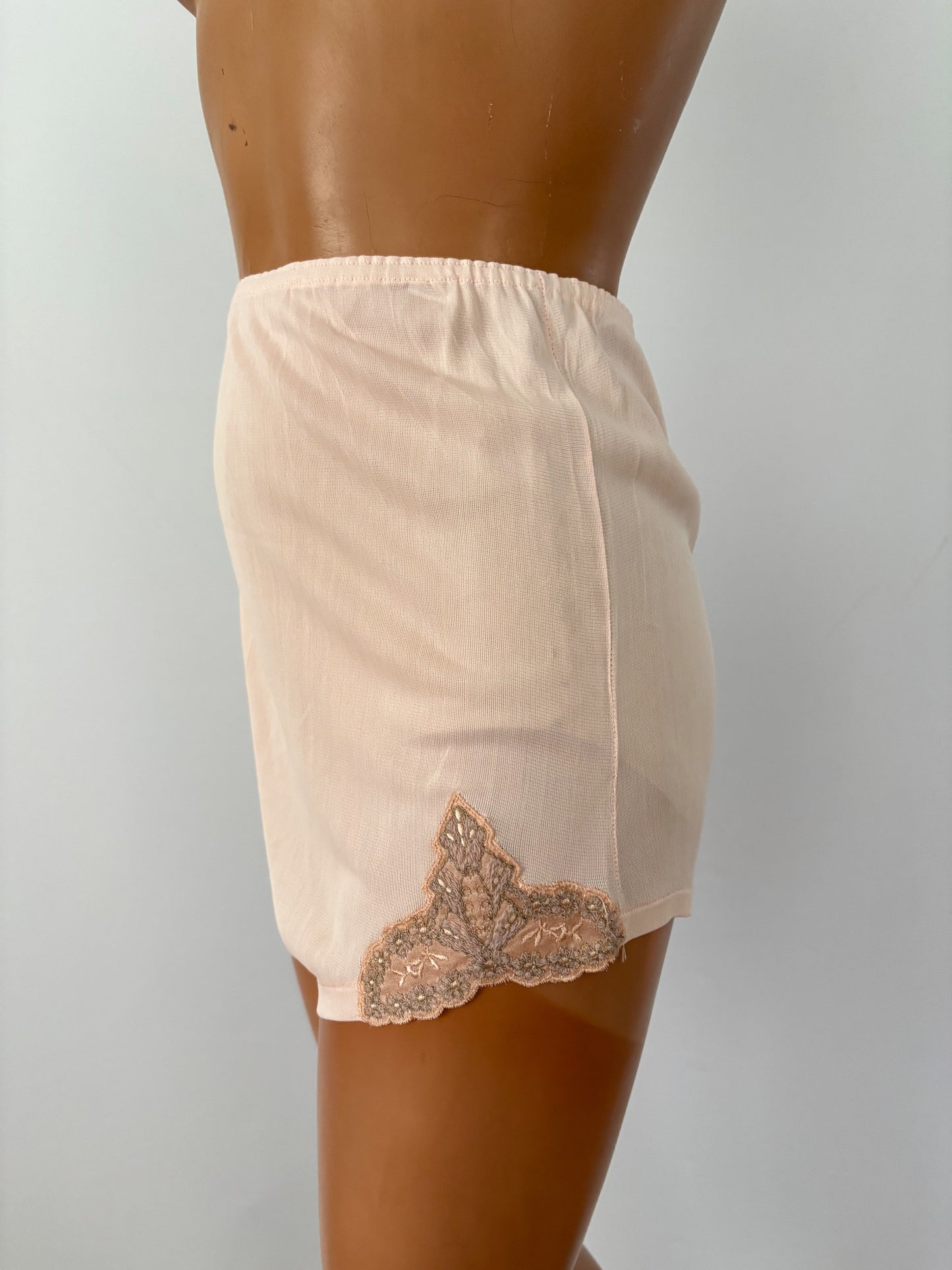 XS/S | 1930s/40s Deadstock Pink Rayon Lingerie Set