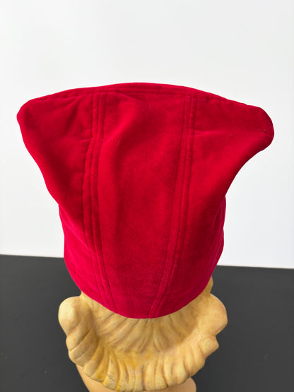 Red Velvet 1940s Style Sculptural Headpiece