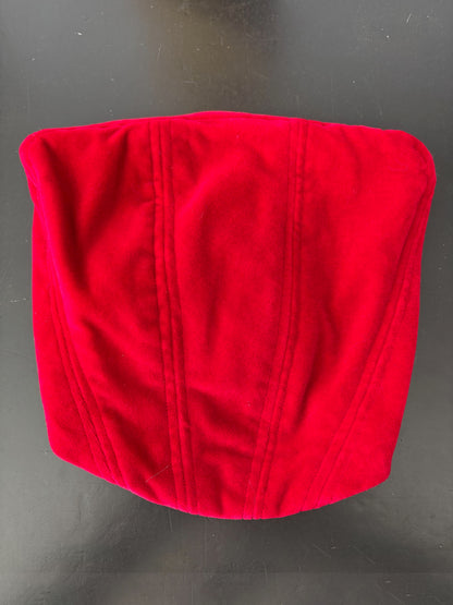 Red Velvet 1940s Style Sculptural Headpiece