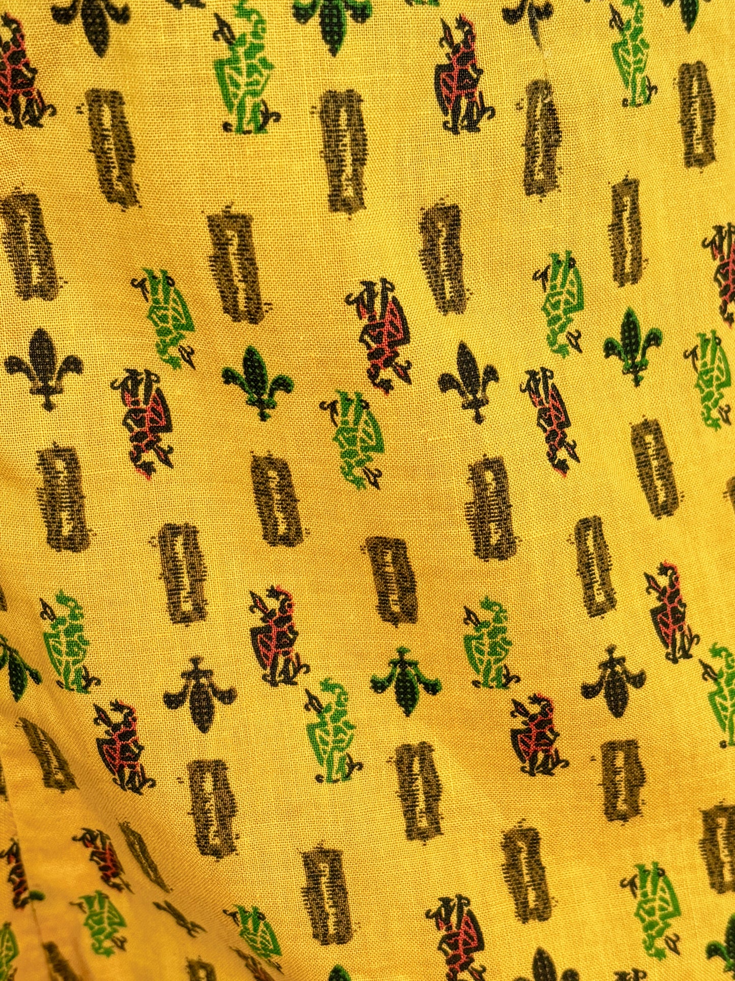 1950s Style Novelty Print Capri Pants  | XS/S