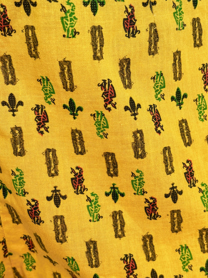1950s Style Novelty Print Capri Pants  | XS/S