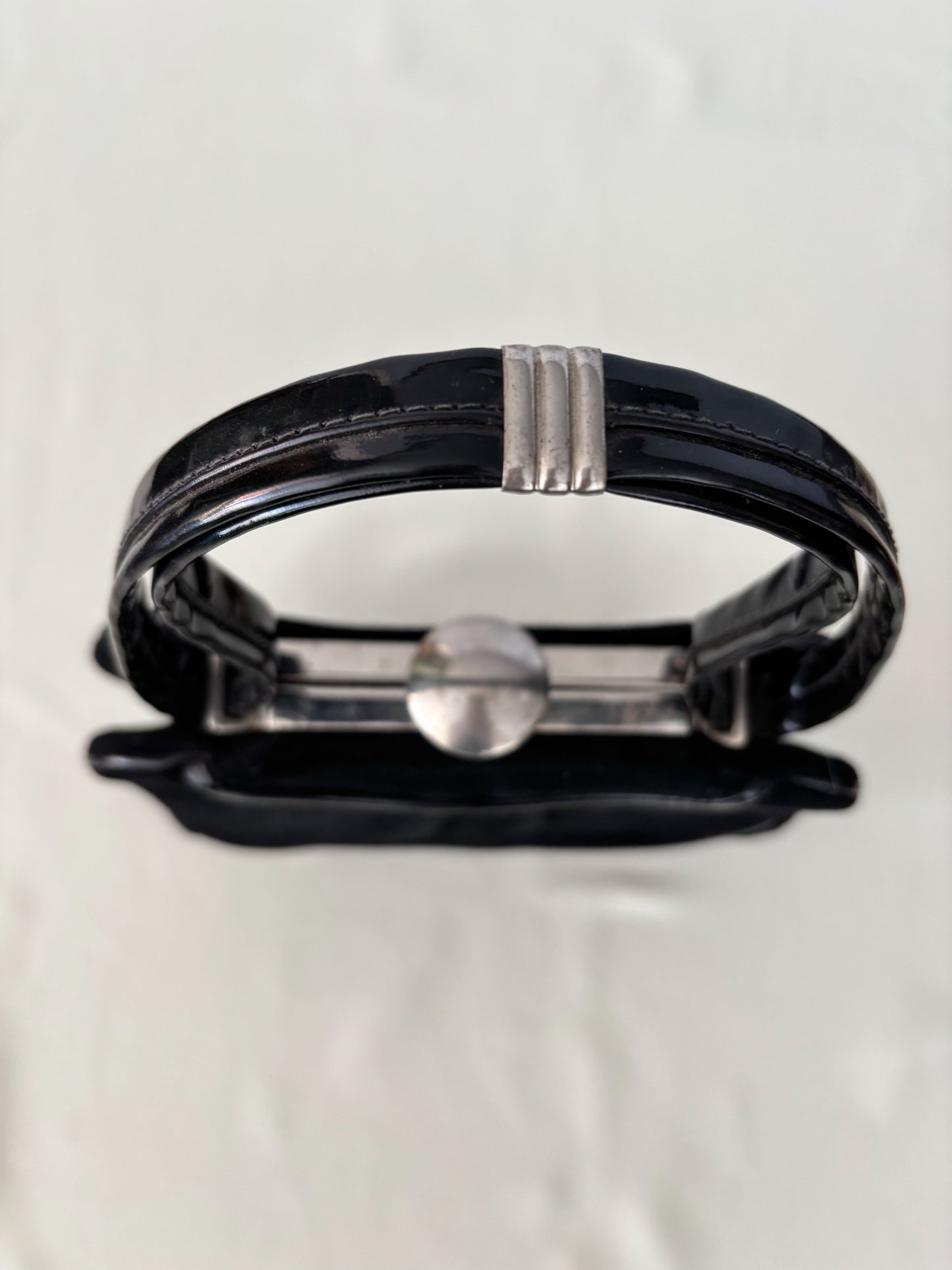 1940s Black Art Deco Evening Bag