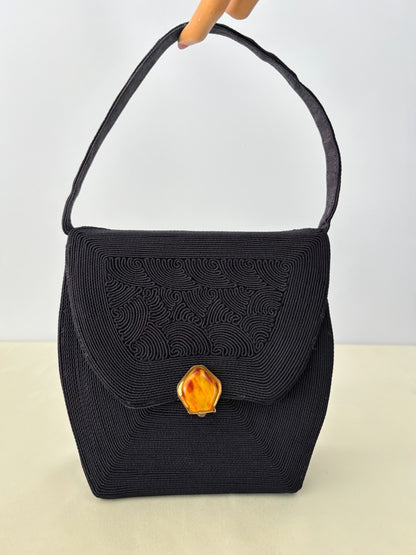 1940s Cordé Dark Navy Handbag