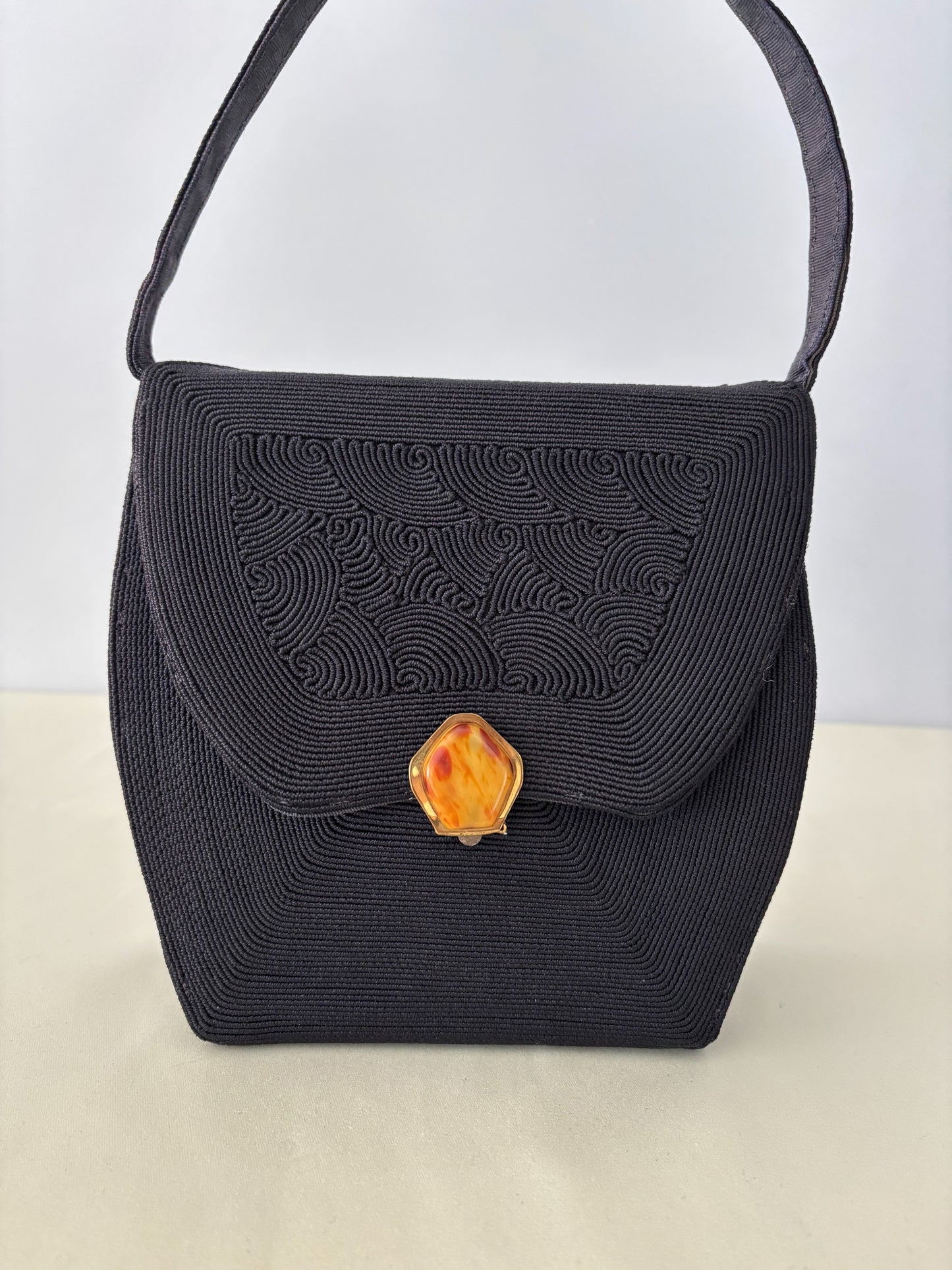 1940s Cordé Dark Navy Handbag